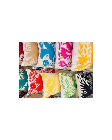 Otomi Hand Embroidery 1 colors Decorative Cushion Cover Pillow Case