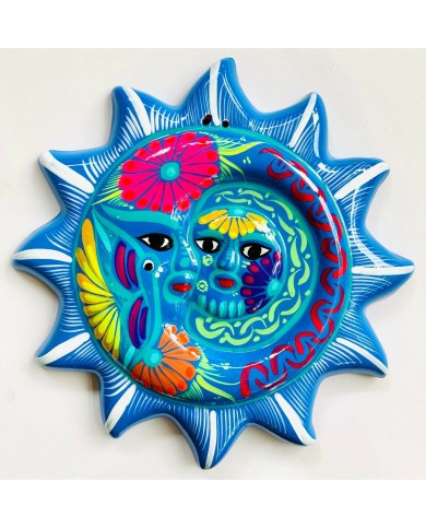 Sun Moon Clay Talavera Decoration