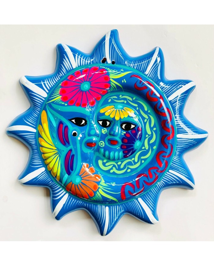 Sun Moon Clay Talavera Decoration