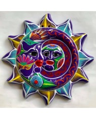 Sun Moon Clay Talavera Decoration