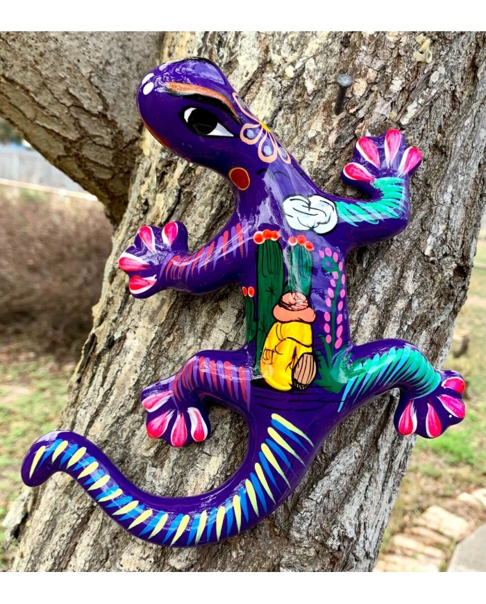 Lizard Clay Talavera Decoration Wall Hanging