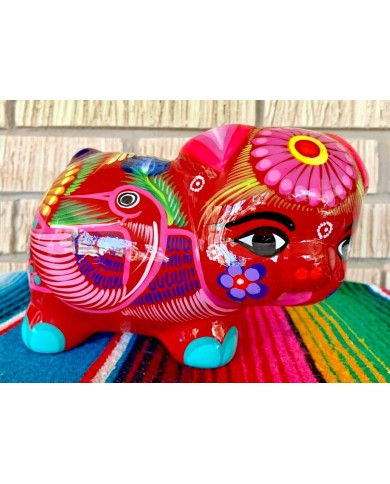 Piggy Bank Clay Talavera Decoration