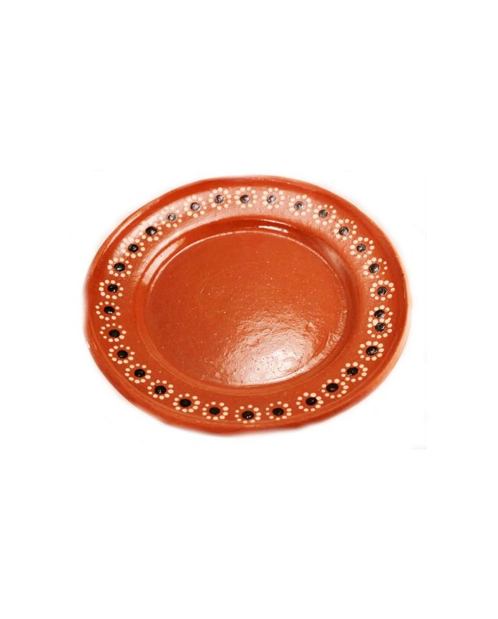 Traditional Round Plate Clay Decoration
