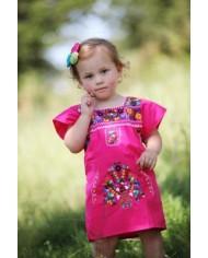 Girls Kids Embroidery Mexican Dress