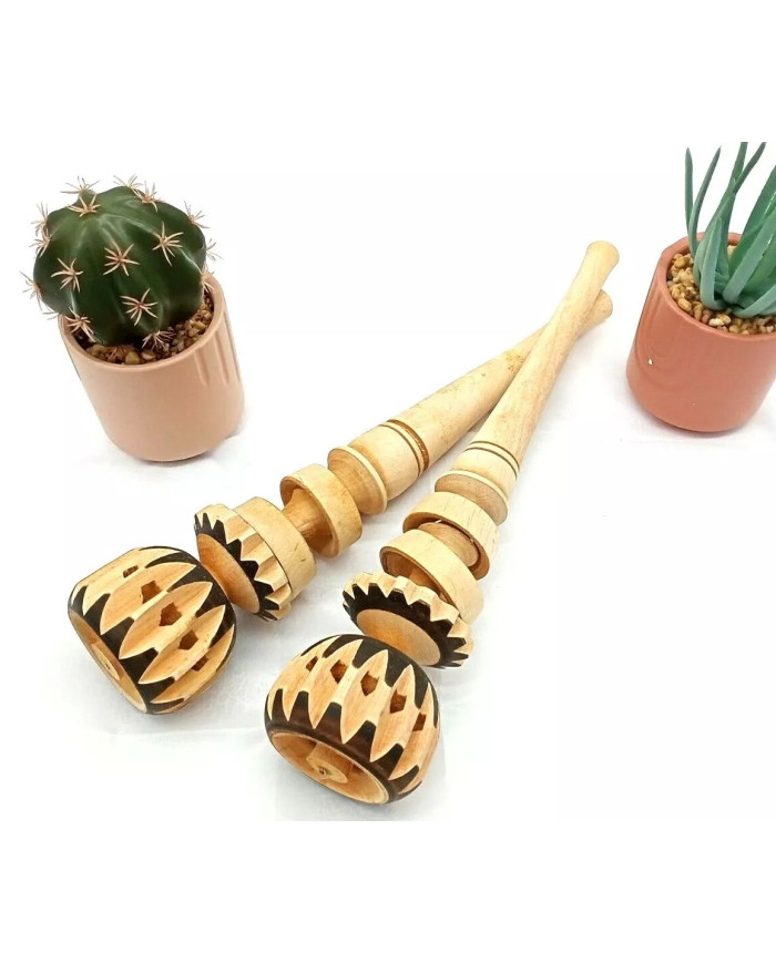 Wooden Hand Carved Wisk Cocoa Mixer Molinillo