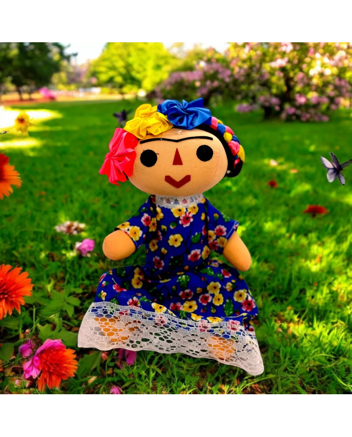 Traditional Mexican Doll Toy "Frida Lele"