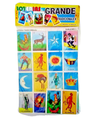 Large Traditional Mexican Bingo Game "Loteria"
