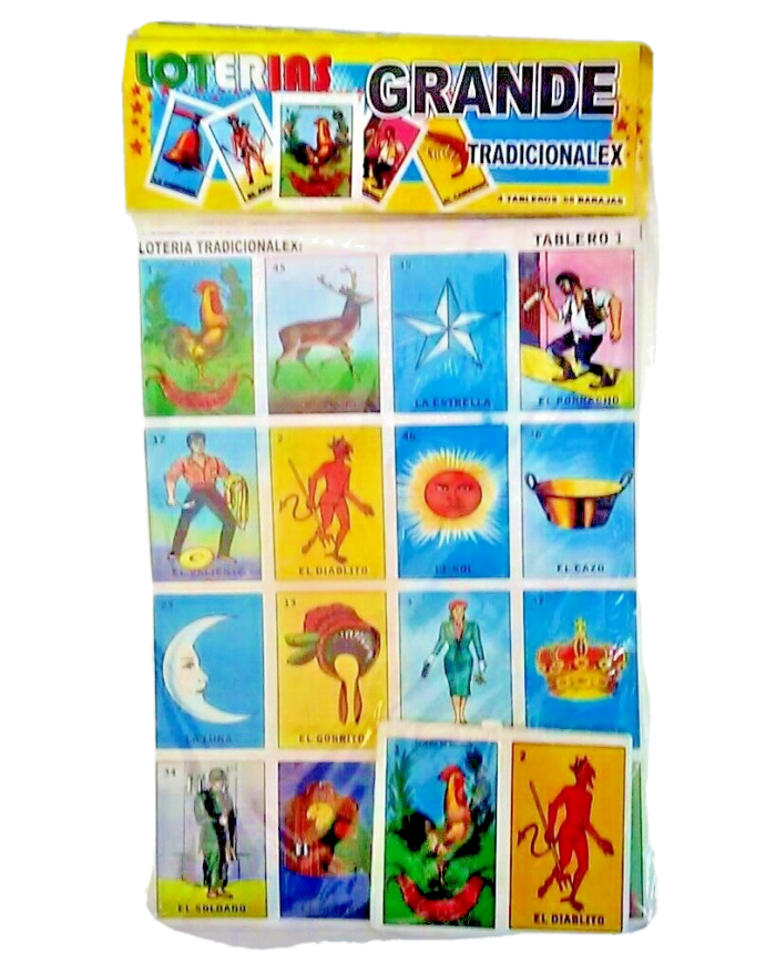 Large Traditional Mexican Bingo Game "Loteria"