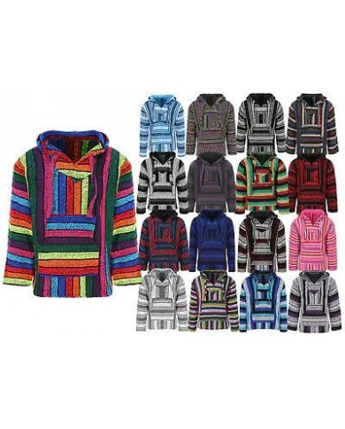 Adult Baja Hoodies Surf Rug Drug Hoodie Poncho