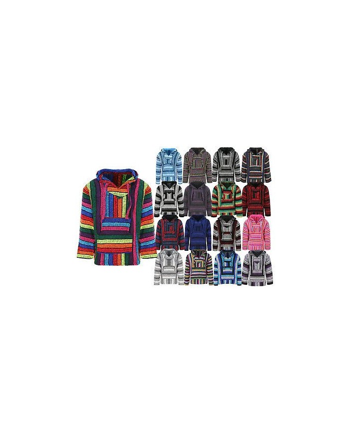 Adult Baja Hoodies Surf Rug Drug Hoodie Poncho