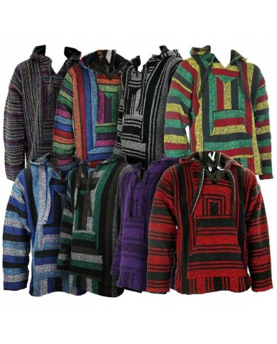 Adult Baja Hoodies Surf Rug Drug Hoodie Poncho
