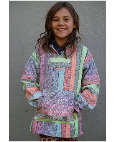 Kids Baja Hoodies Surf Rug Drug Hoodie Poncho