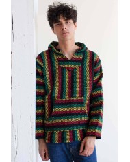 Adult Baja Hoodies Surf Rug Drug Hoodie Poncho