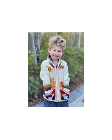 Kids Peruvian Hoodies Rug Poncho