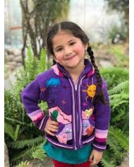 Kids Peruvian Hoodies Rug Poncho