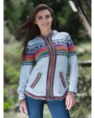 Adult Peruvian Alpaca Sweater Poncho