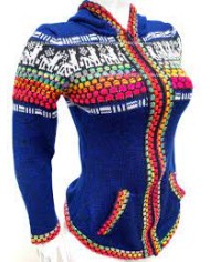 Adult Peruvian Alpaca Sweater Poncho