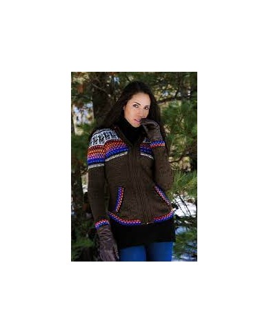 Adult Peruvian Alpaca Sweater Poncho